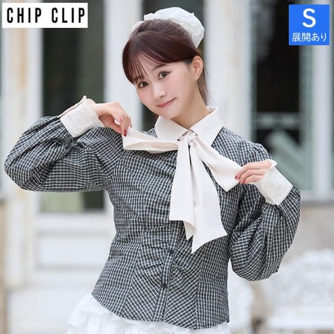 レディース　ボウタイブラウス（CHIP CLIP）