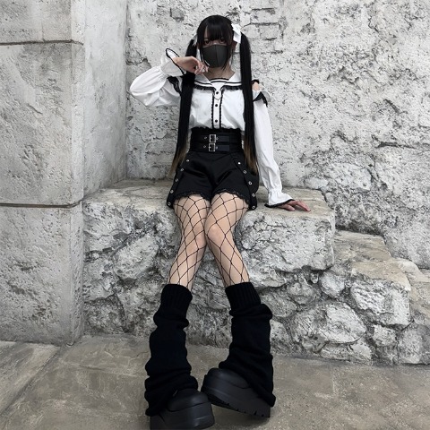 レディース【S～L】　肩開きブラウス（えすちゃん×majoretty）