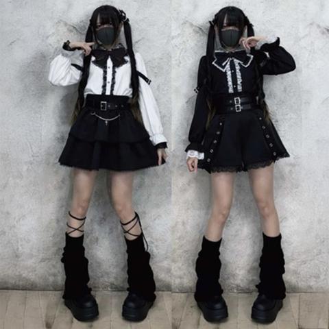 レディース【S～L】　袖ベルトブラウス（えすちゃん×majoretty）