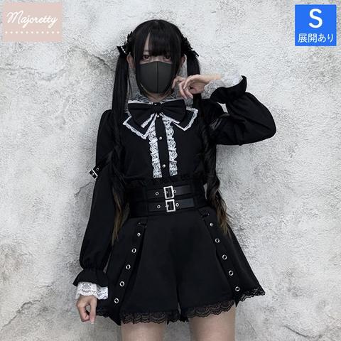 レディース【S～L】　袖ベルトブラウス（えすちゃん×majoretty）