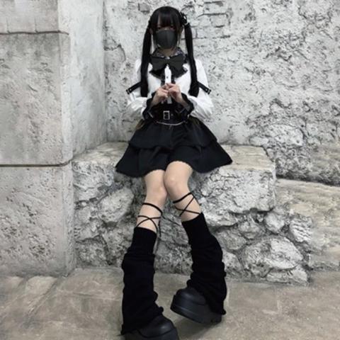 レディース【S～L】　袖ベルトブラウス（えすちゃん×majoretty）