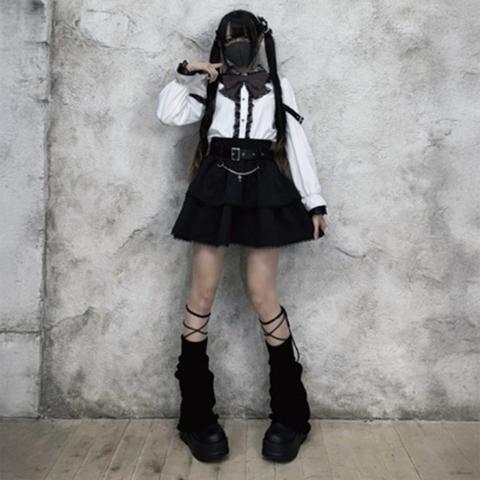 レディース【S～L】　袖ベルトブラウス（えすちゃん×majoretty）