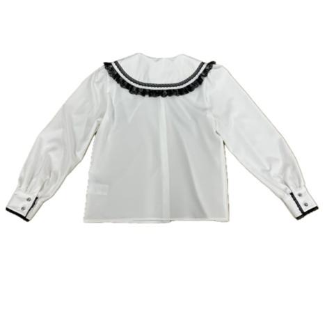 レディース【S～L】　クロスチェーン付きブラウス（地雷中学生×majoretty）