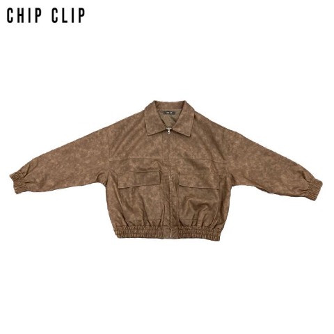 レディース　ブルゾン（CHIP CLIP） ブラウン 215