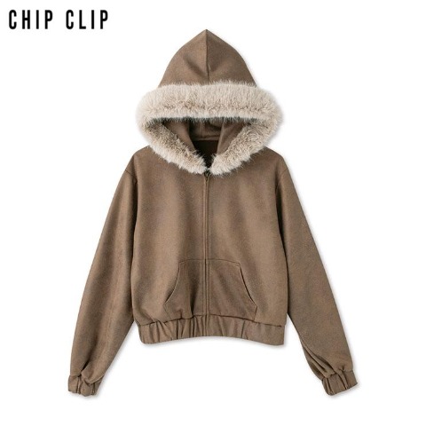 レディース　ジップパーカ（CHIP CLIP）