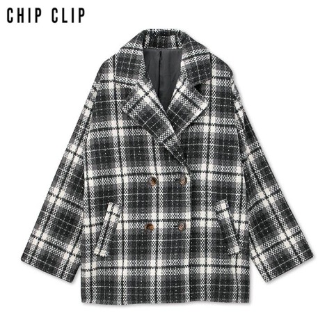 レディース　チェックテーラードジャケット（CHIP CLIP）