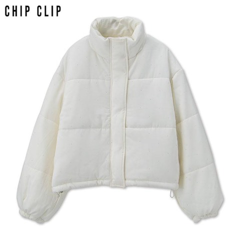 レディース　ラインストーンブルゾン（CHIP CLIP）