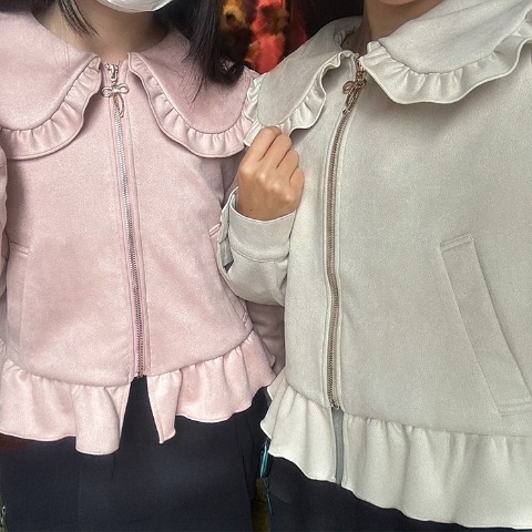 レディース【S～L】　フリルジャケット（ひつじ田×majoretty）