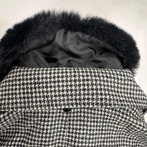 レディース　ファー付きリボンコート（Kim Sua.×CHIP CLIP）