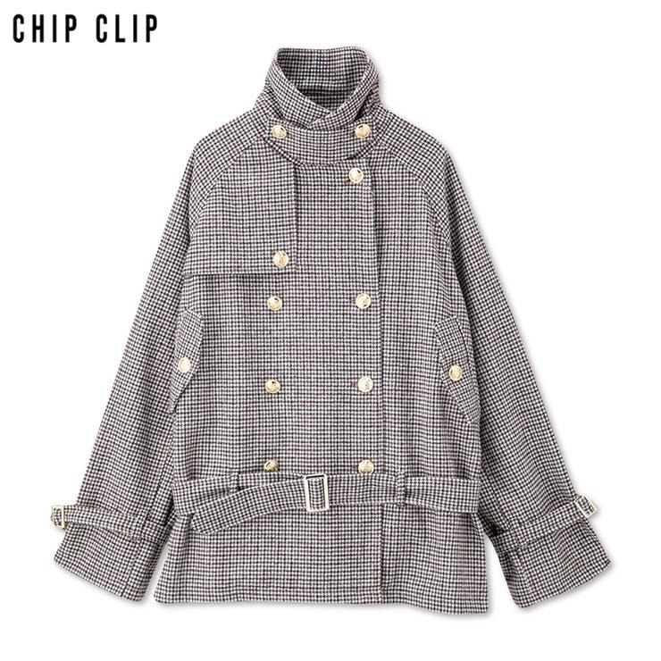 レディース ダブルボタンショートコート（CHIP CLIP） | アベイル