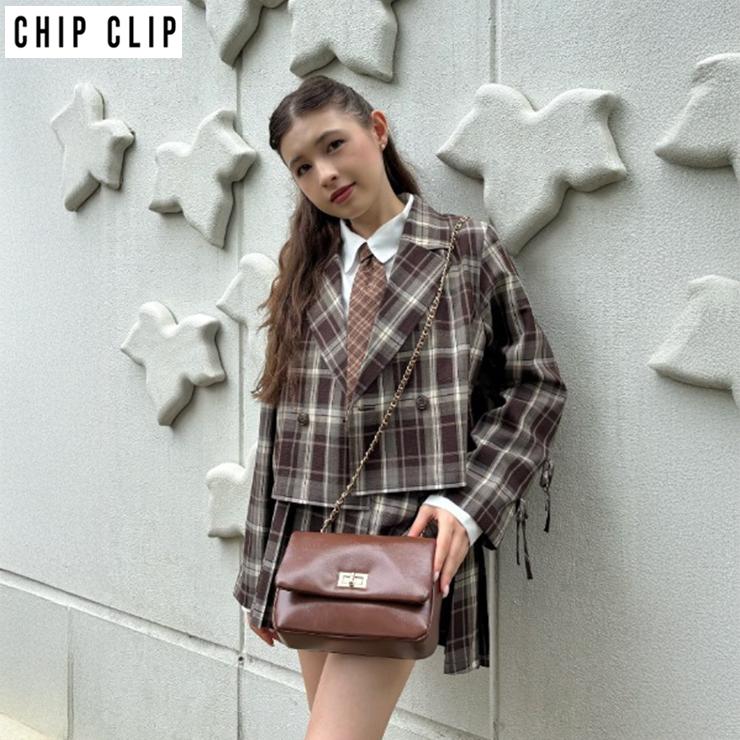 レディース チェック柄ジャケット（CHIP CLIP／LEDA・TikTok