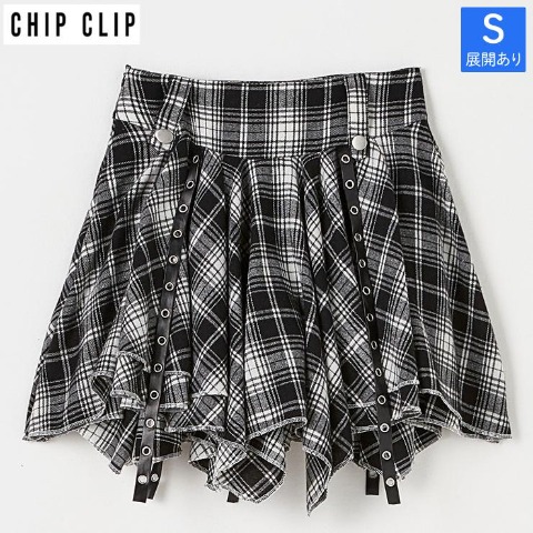 レディース　チェックスカート（CHIP CLIP）