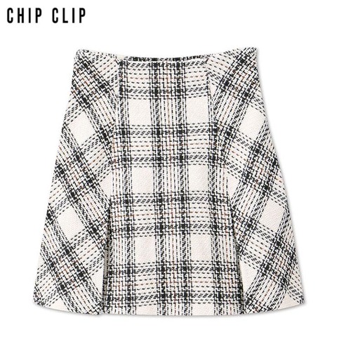 レディース　チェックスカート（CHIP CLIP） オフホワイト 311
