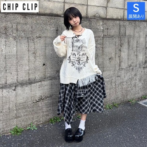 レディース　イレヘムスカート（CHIP CLIP×まひろ）