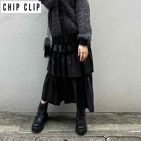 レディース　メタリックスカート（CHIP CLIP）