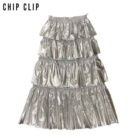 レディース　メタリックスカート（CHIP CLIP）
