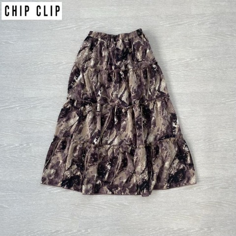 レディース　ぼかし柄スカート（CHIP CLIP×はる）