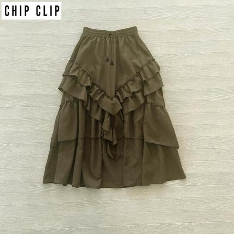 レディース　フリルスカート（CHIP CLIP×はる）