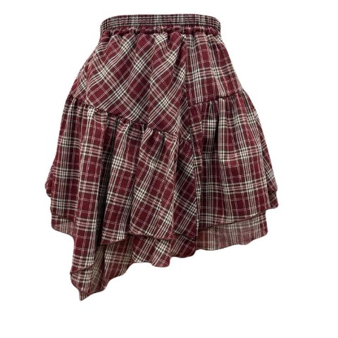 レディース　チェックイレヘムスカート（CHIP CLIP）