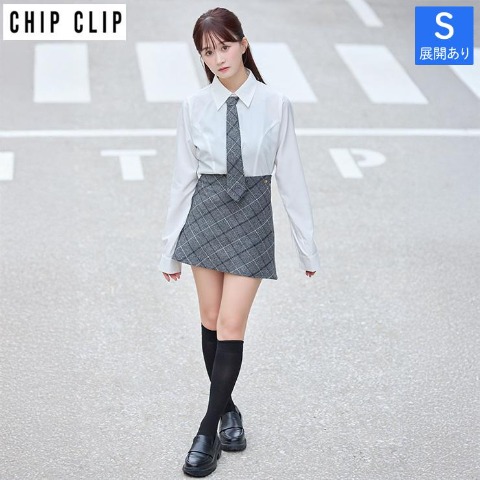 レディース　チェックスカート（CHIP CLIP）