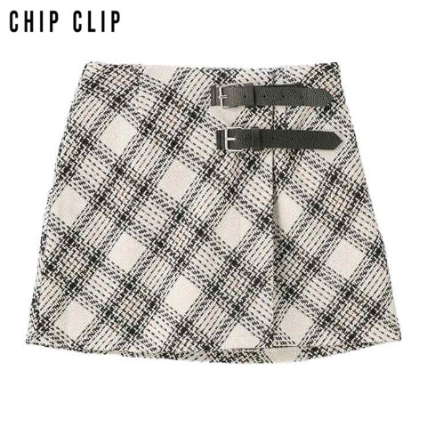 レディース　チェックミニスカート（CHIP CLIP）