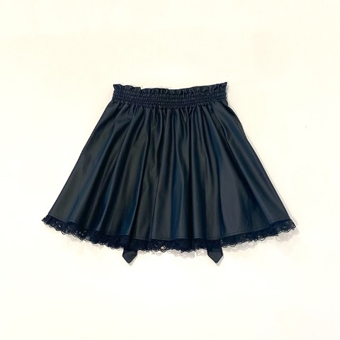 レディース【S～LL】　ベルト付プリーツスカート（majoretty）