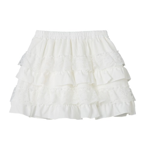 レディース【S～L】　フリルミニスカート（CHIP CLIP）