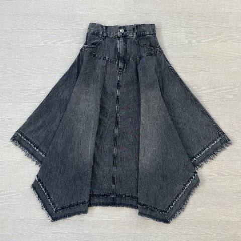 レディース　デニムイレヘムスカート（CHIP CLIP×はる）