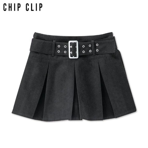 レディース　ベルト付きミニスカート（CHIP CLIP）