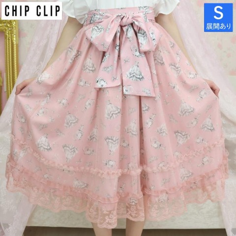 レディース【S～L】　スカート（CHIP CLIP×七海にこ）