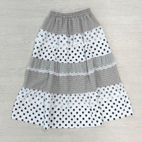 レディース　切替スカート（CHIP CLIP×はる）