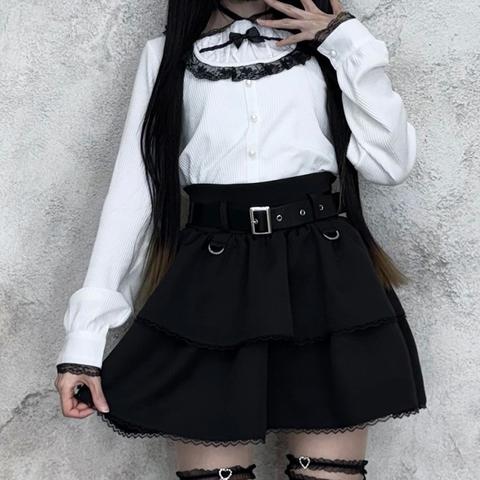 レディース【S～L】　ティアードスカート（えすちゃん×majoretty）