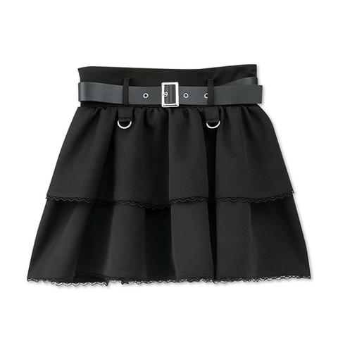 レディース【S～L】　ティアードスカート（えすちゃん×majoretty）