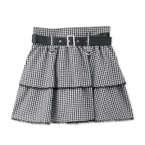 レディース【S～L】　ティアードスカート（えすちゃん×majoretty）