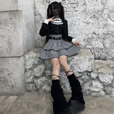 レディース【S～L】　ティアードスカート（えすちゃん×majoretty）