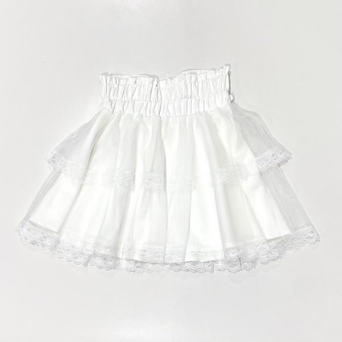レディース【S～LL】　レースアップチュールスカート（天姫ここね×majoretty）