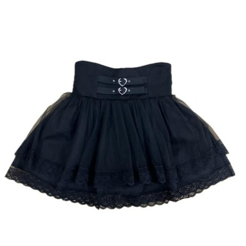 レディース【S～L】　チュール重ねスカパン（地雷中学生×majoretty）