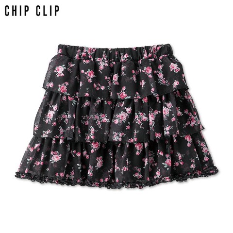 レディース　花柄フリルスカート（CHIP CLIP）