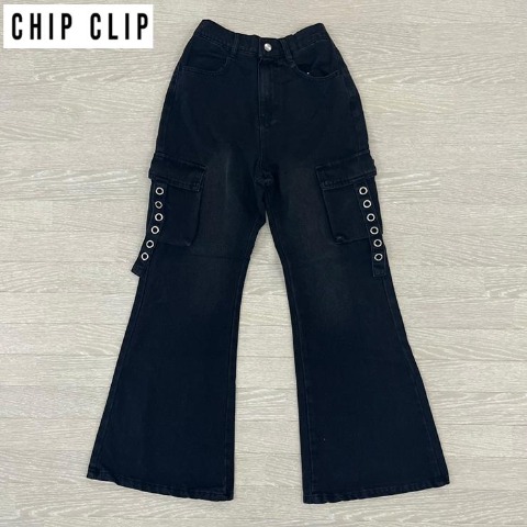 レディース　フレアデニムパンツ（CHIP CLIP）