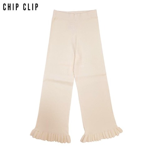 レディース　ニットパンツ（ai×CHIP CLIP）