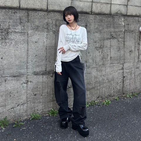 レディース　しっぽチャーム付パンツ（CHIP CLIP×まひろ）