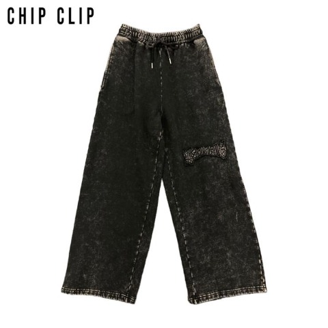 レディース　ピグメントワイドパンツ（CHIP CLIP）