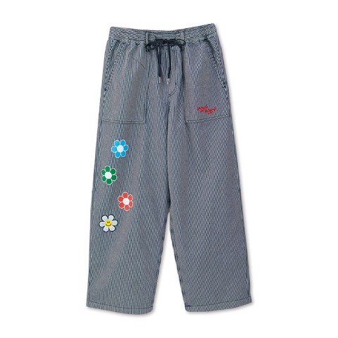 レディース　フラワーワッペンデニムパンツ（wiggle wiggle）