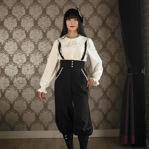 レディース【S～L】　サスペンダー付パンツ（Wonder Tea Party×CHIP CLIP）