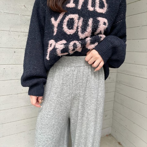 レディース　ニットパンツ（CHIP CLIP）