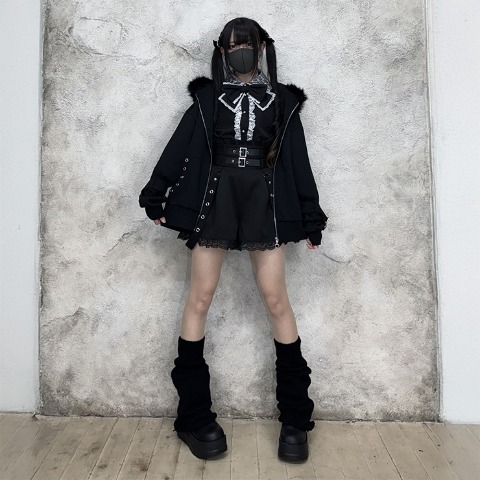 レディース【S～L】　ハーネス付ショートパンツ（えすちゃん×majoretty）