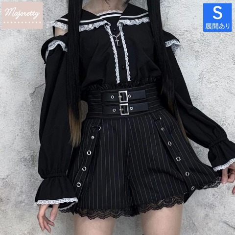 レディース【S～L】　ハーネス付ショートパンツ（えすちゃん×majoretty）