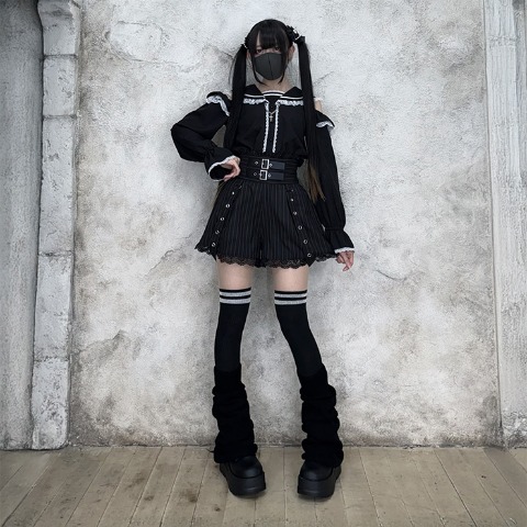 レディース【S～L】　ハーネス付ショートパンツ（えすちゃん×majoretty）