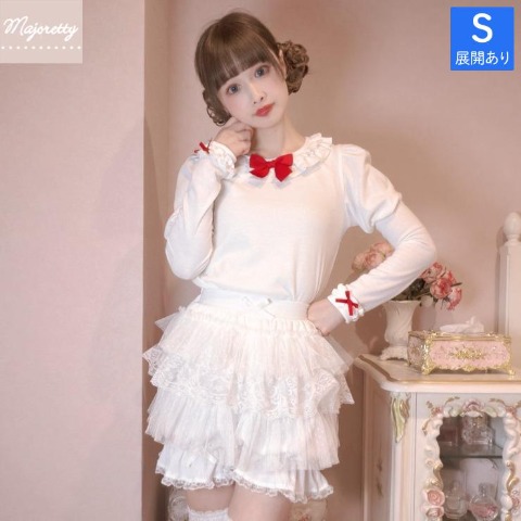 レディース【S～L】　ドロワーズ風ショートパンツ（まゆろん×majoretty）