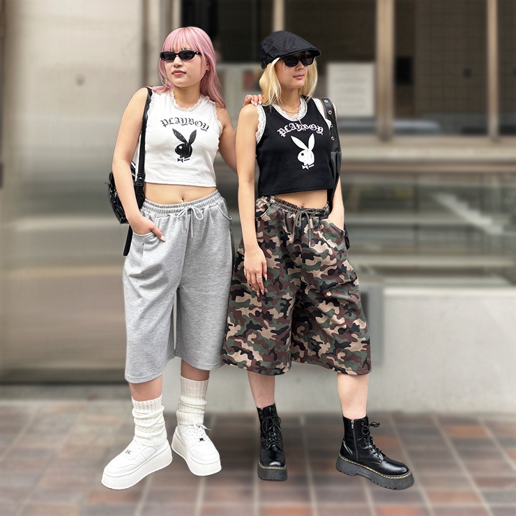 レディース ハーフパンツ（PLAYBOY×CHIP CLIP） | アベイル | しまむら